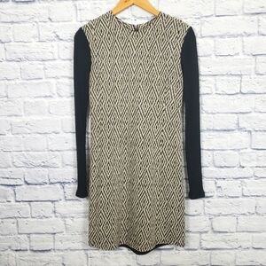 Waverly Grey Liberant black and cream geometric dress